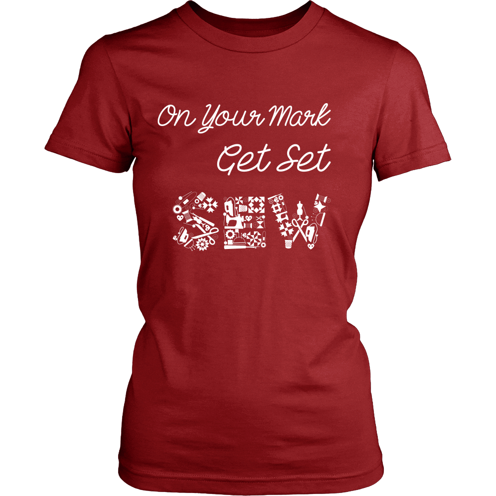 On Your Mark, Get Set, Sew - District Womens Tee