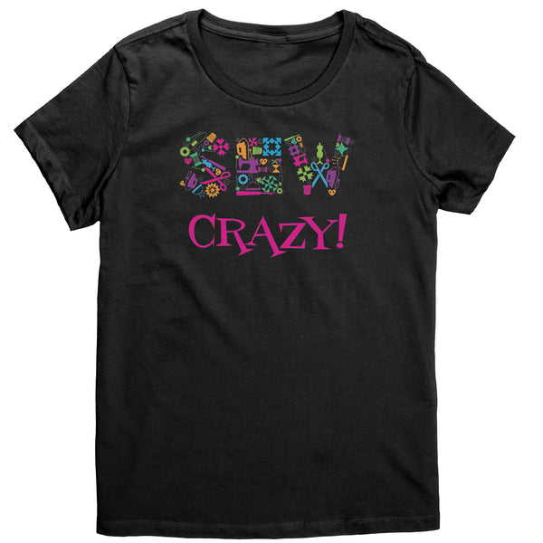 Sew Crazy Multi-Colored District Women's Tee