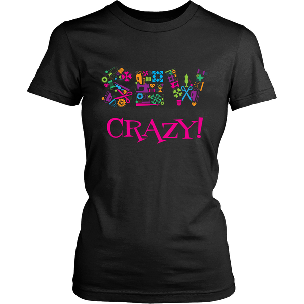 Sew Crazy Multi-Colored - District Women's Tee